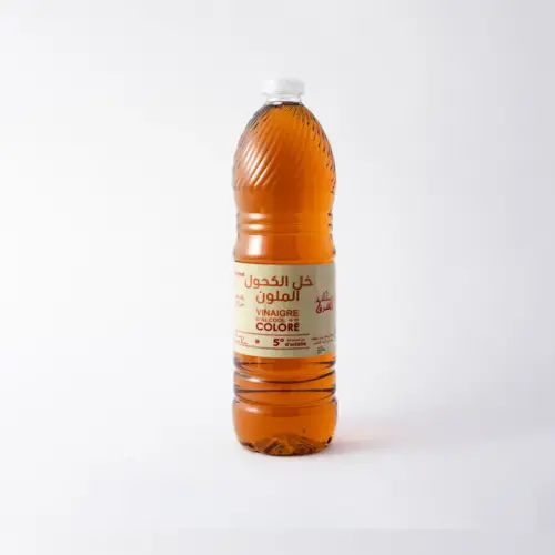 Vinaigre d'alcool coloré